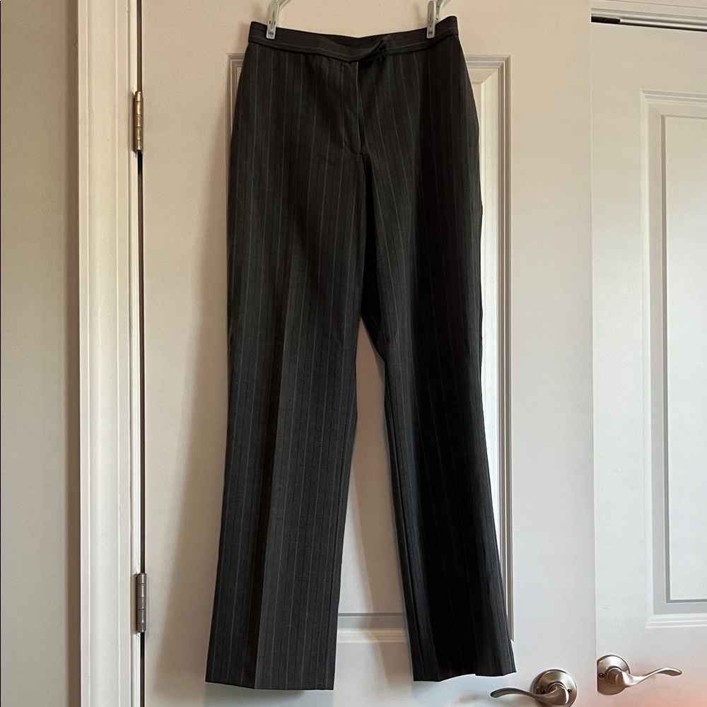 East 5th Gray and Red Pinstripe Pants